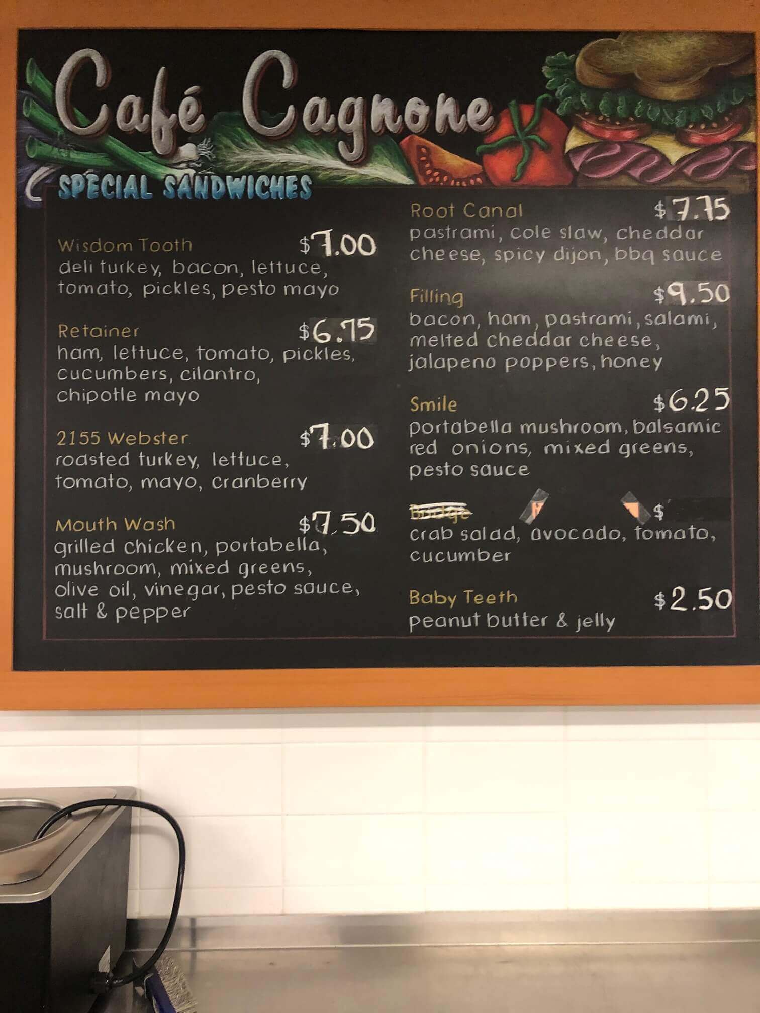 Fifth Street Cafe Menu